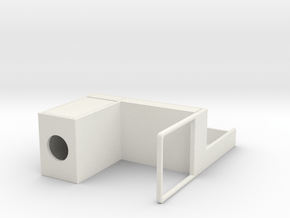 Miniature Micke Desk With External Addon Unit High in White Natural Versatile Plastic: 1:12