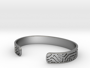 Diffusion Cuff in Natural Silver: Large