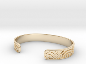 Diffusion Cuff in 14K Yellow Gold: Large