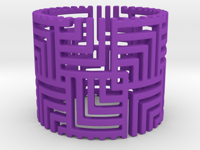 Nexus (Ring Size 3-7) in Purple Processed Versatile Plastic: 7 / 54