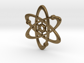 Atom Pendant in Natural Bronze