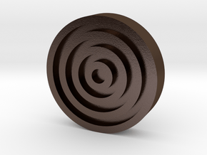 CoolSpin - Bottom Button only in Polished Bronze Steel