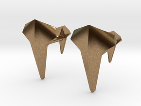 AERO Cufflinks. Individual Elegance in Natural Brass