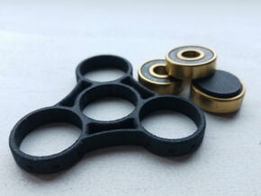 Triad - Fidget Spinner in Tan Fine Detail Plastic