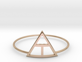 Creation in 14k Rose Gold Plated Brass