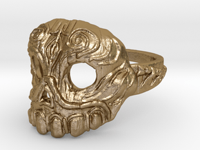 Dr. Killinger Ring Size 8 in Polished Gold Steel