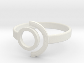 Ring 1 in White Natural Versatile Plastic