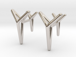 YOUNIVERSAL ONE Cufflinks. Pure Elegance for Him in Rhodium Plated Brass