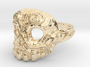 Dr. Killinger Ring Size 8 in 14k Gold Plated Brass