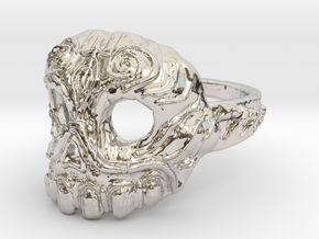 Dr. Killinger Ring Size 8 in Rhodium Plated Brass