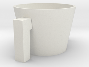 Cup Sleeve for coffee cups.  in White Natural Versatile Plastic
