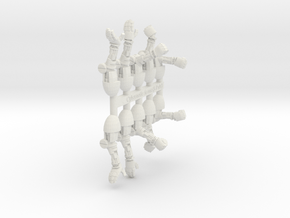 Cybernetic Arms Sprue 1 in White Natural Versatile Plastic