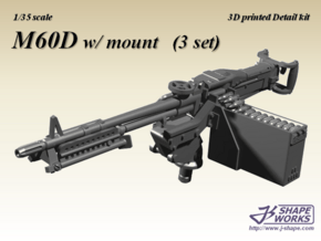 1/35 M60D w/ mount (3 set) in Smoothest Fine Detail Plastic
