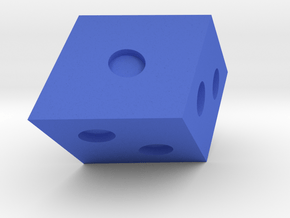 Rhombohedral D6 in Blue Processed Versatile Plastic