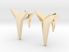 YOUNIVERSAL Solid, Cufflinks. in 14K Yellow Gold