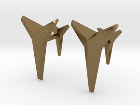 YOUNIVERSAL Solid, Cufflinks. in Natural Bronze