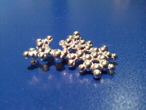 LSD molecule in Polished Silver