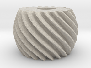 Convex helical gear in Natural Sandstone