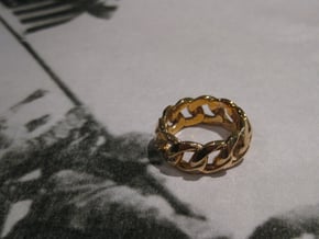 Chained Ring of Honor in Polished Bronze