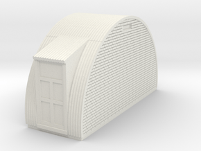 N-87-complete-nissen-hut-end-brick-door-l-16-36-1a in White Natural Versatile Plastic