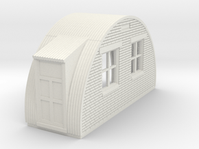 N-87-complete-nissen-hut-back-brick-left-door-16-3 in White Natural Versatile Plastic