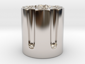 Pen Holder in Rhodium Plated Brass