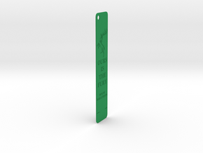 Baratheon Bookmark in Green Processed Versatile Plastic: Medium