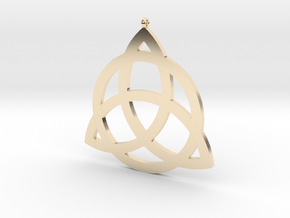 Triquetra in 14k Gold Plated Brass