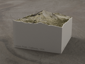 Lassen Peak, California, USA, 1:50000 Explorer in Full Color Sandstone