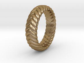 V Ring3  in Polished Gold Steel: 4.5 / 47.75