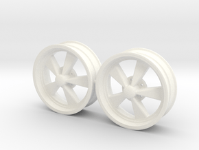 CragarSS 5 Inch pair 1/18 in White Processed Versatile Plastic
