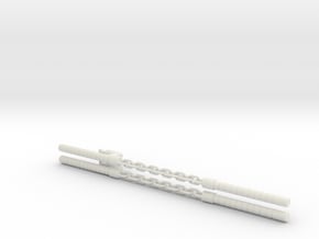  Electromagnetic Nunchaku Set of 2 (Combiner Wars) in White Natural Versatile Plastic