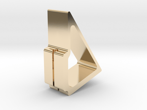Affinity Stand | iPhone Holder & Charger in 14k Gold Plated Brass