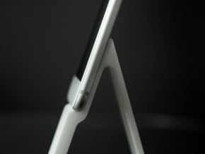 Affinity Stand | iPhone Holder & Charger in White Processed Versatile Plastic