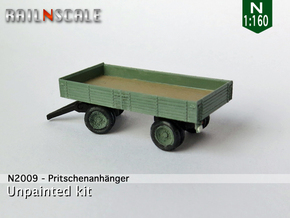 Pritschenanhänger (N 1:160) in Tan Fine Detail Plastic