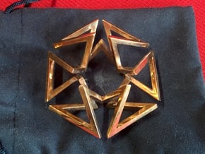 Regular Constant-torsion Polygon (++-++--+--)^3 in Polished Bronze