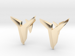 YOUNIVERSAL Asymetric, Cufflinks in 14K Yellow Gold
