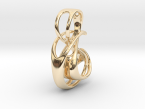 The Hug Pendant in 14K Yellow Gold