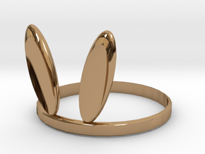 Bunny Ring  in Polished Brass