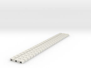 P-9st-flexi-tram-track-100-x24-1a in White Natural Versatile Plastic