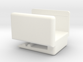 UNA - Amazon Dash (IoT) Button Belt Clip in White Processed Versatile Plastic