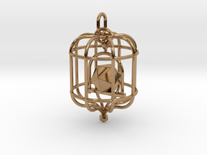 Platonic Birds - Icosahedron in Polished Brass (Interlocking Parts)