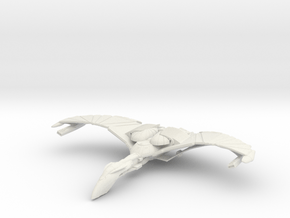 WarBird Raven Class HvyCruiser  Wings Up in White Natural Versatile Plastic