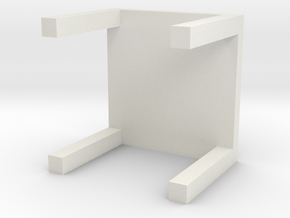 Miniature LACK Side Table - IKEA in White Natural Versatile Plastic: 1:12