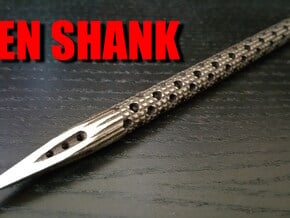 Pen Shank V1.2 - Tactical Self Defense Pen in Polished Bronze Steel