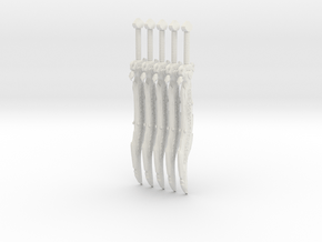 Techno Bone Sword 5up in White Natural Versatile Plastic