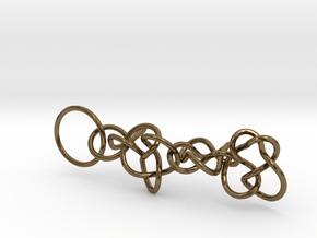 Chain1 in Polished Bronze (Interlocking Parts)