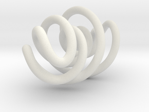 Swirly in White Natural Versatile Plastic