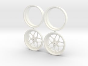 Billet Specialties Win Lite Front Spindle 1/12 in White Processed Versatile Plastic