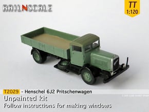 Henschel 6J2 Pritsche (TT 1:120) in Tan Fine Detail Plastic